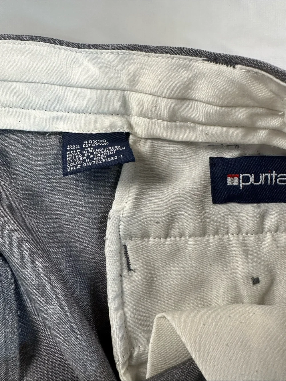 Puritan Grey Straight-Leg Dress Pants 40x30